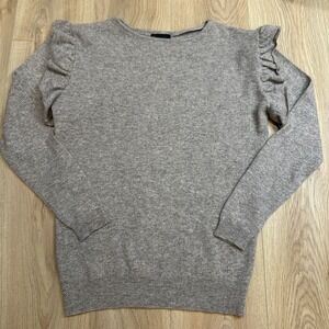 Magaschoni Sweater Womens Medium Gray 100% Cashmere‎ Crewneck Pullover Soft